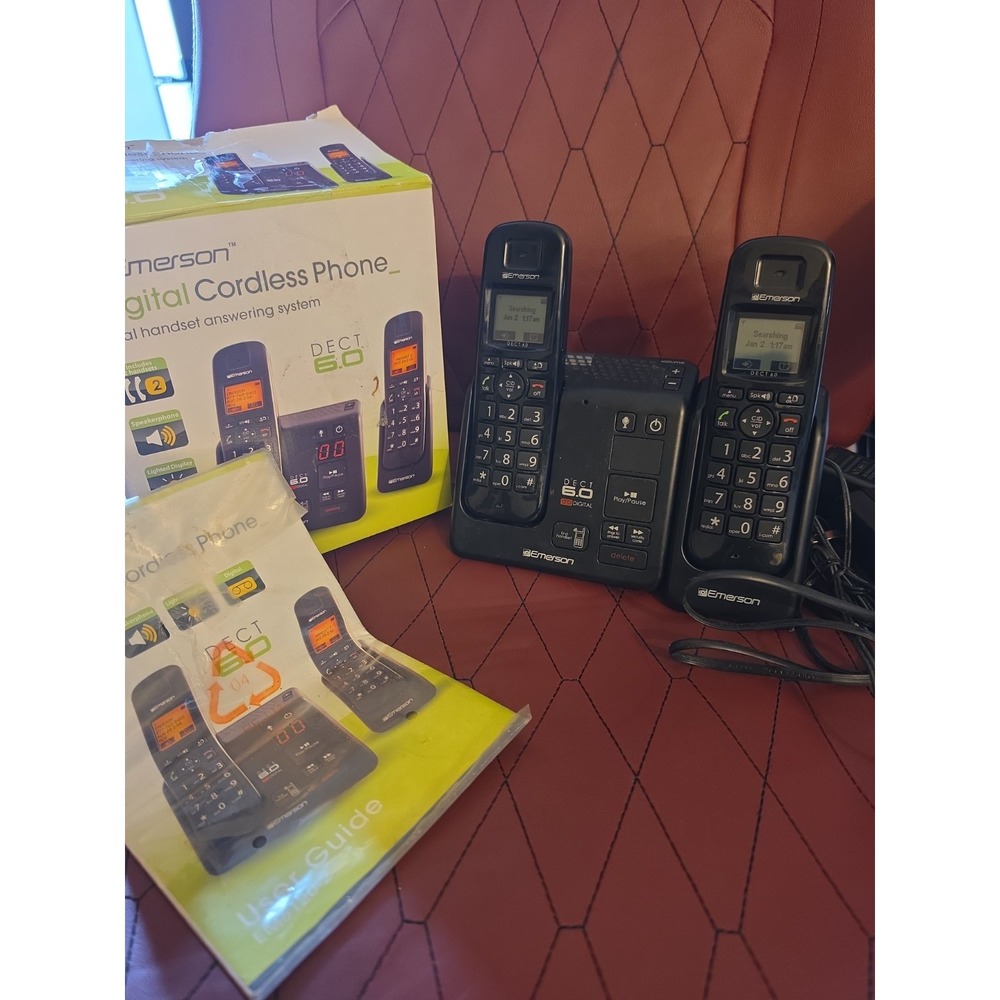 Emerson NIB Digital Cordless Phone Dect 6.0 with Answering System  ( P)